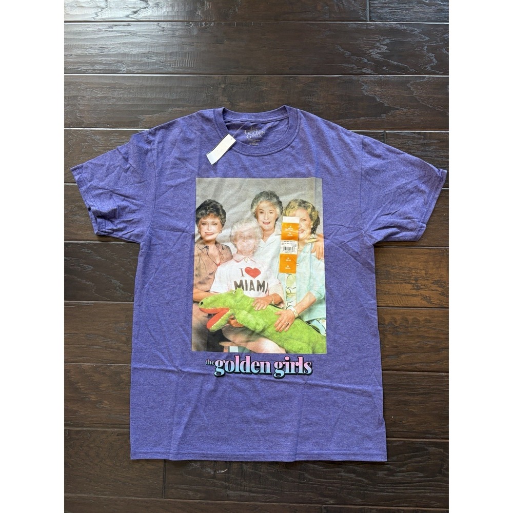 The‎ Golden Girls Mens Purple Heather Graphic T-Shirt Retro 80s TV Show Size M